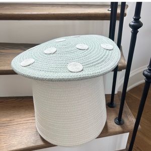 Taylor Madison designs Mushroom basket with lid NWT